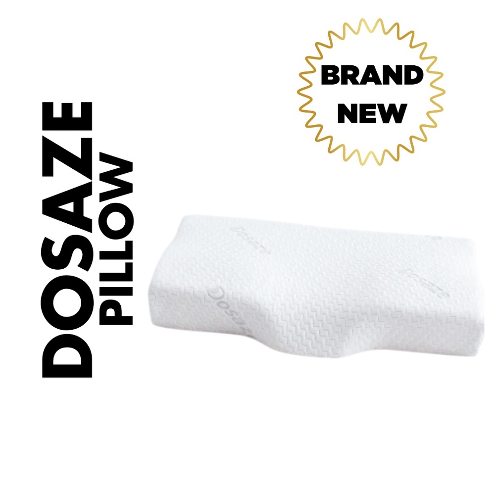 Dosaze Contoured Orthopedic Pillow Neck - NEW In Manufacturer's Packaging- White